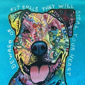 The Mountain Pit Bull 100% Cotton T-Shirt M Seamstress Special needs repair